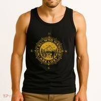 Not All Who Wander Are Lost Compass Tank Top thumb 3