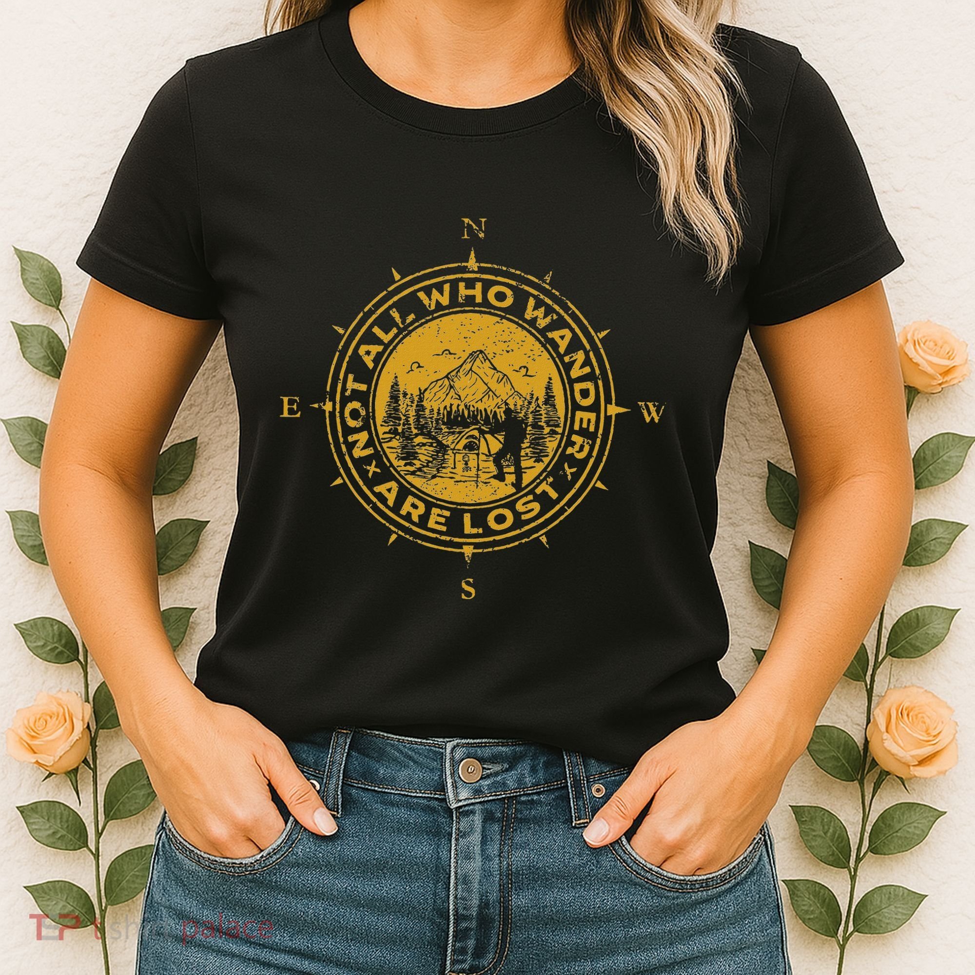 Not All Who Wander Are Lost Compass Women's T-Shirt