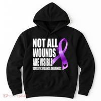 Not All Wounds Are Visible Domestic Violence Awareness Hoodie thumb 0