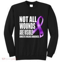Not All Wounds Are Visible Domestic Violence Awareness Sweatshirt thumb 0