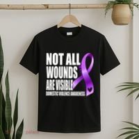 Not All Wounds Are Visible Domestic Violence Awareness T-Shirt thumb 2