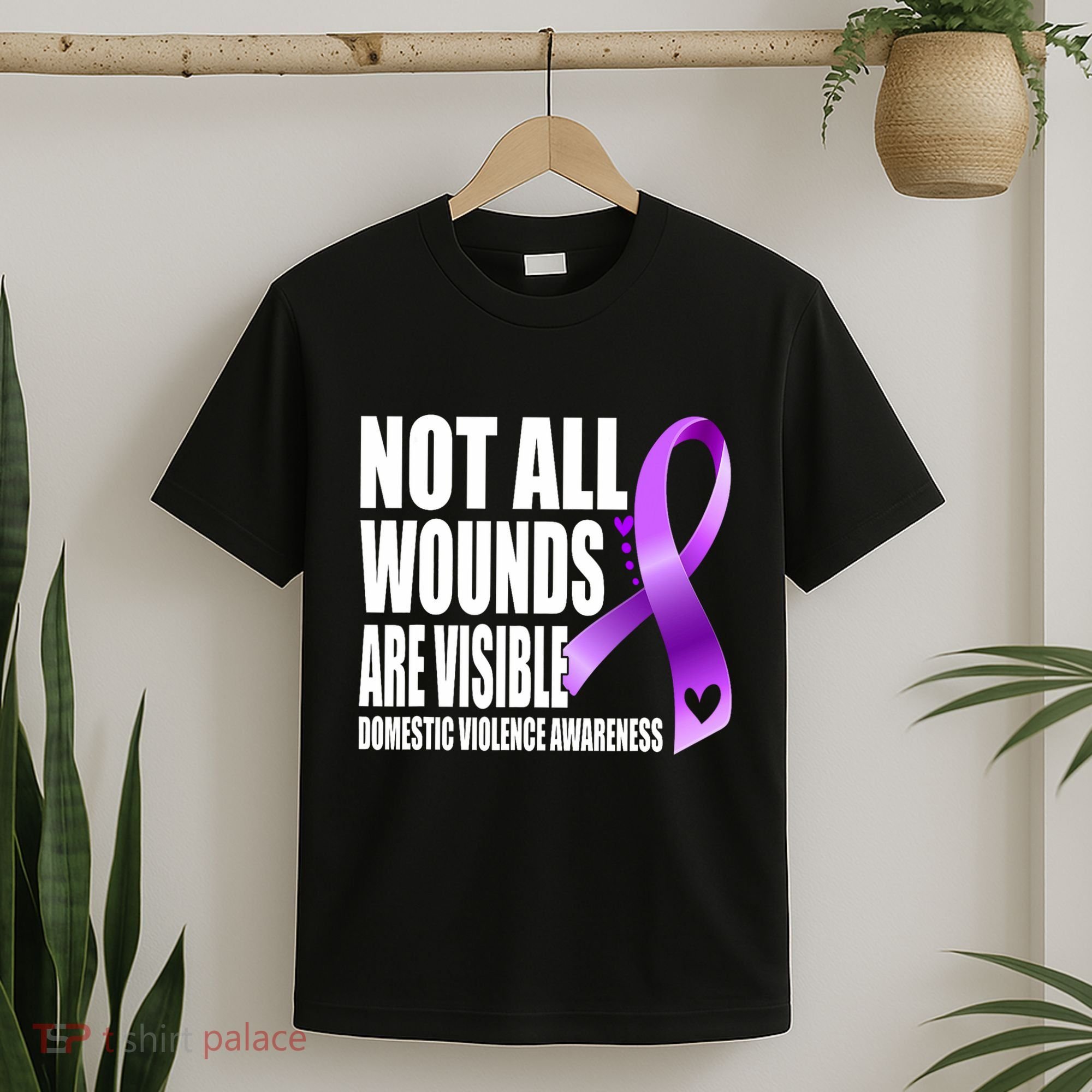 Not All Wounds Are Visible Domestic Violence Awareness T-Shirt