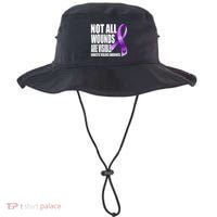Not All Wounds Are Visible Domestic Violence Awareness Bucket Hat thumb 0