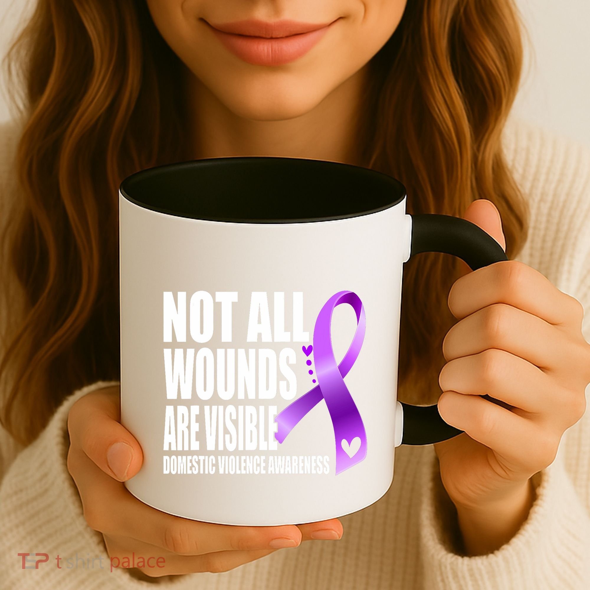 Not All Wounds Are Visible Domestic Violence Awareness Coffee Mug