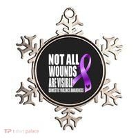 Not All Wounds Are Visible Domestic Violence Awareness Ornament thumb 0