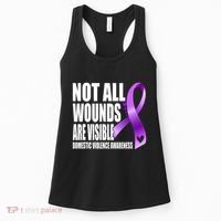 Not All Wounds Are Visible Domestic Violence Awareness Women's Tank Top thumb 0