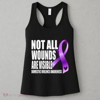 Not All Wounds Are Visible Domestic Violence Awareness Women's Tank Top thumb 3