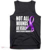 Not All Wounds Are Visible Domestic Violence Awareness Tank Top thumb 0
