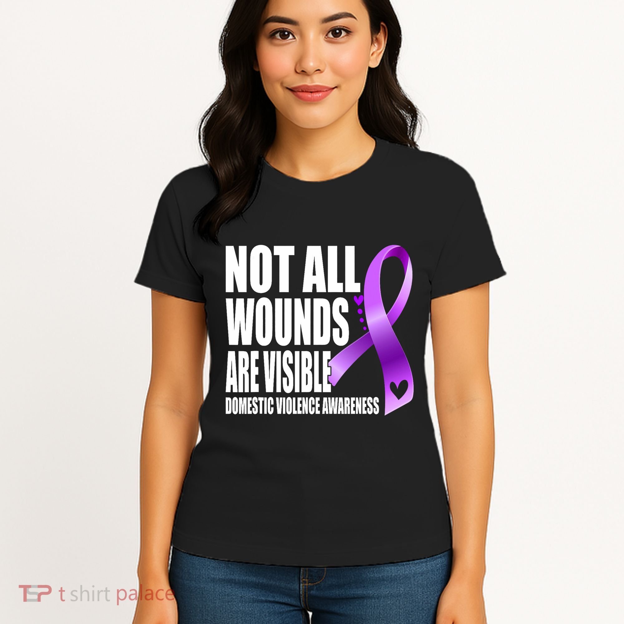 Not All Wounds Are Visible Domestic Violence Awareness Women's T-Shirt