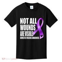 Not All Wounds Are Visible Domestic Violence Awareness Kids T-Shirt thumb 0