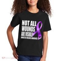 Not All Wounds Are Visible Domestic Violence Awareness Kids T-Shirt thumb 2