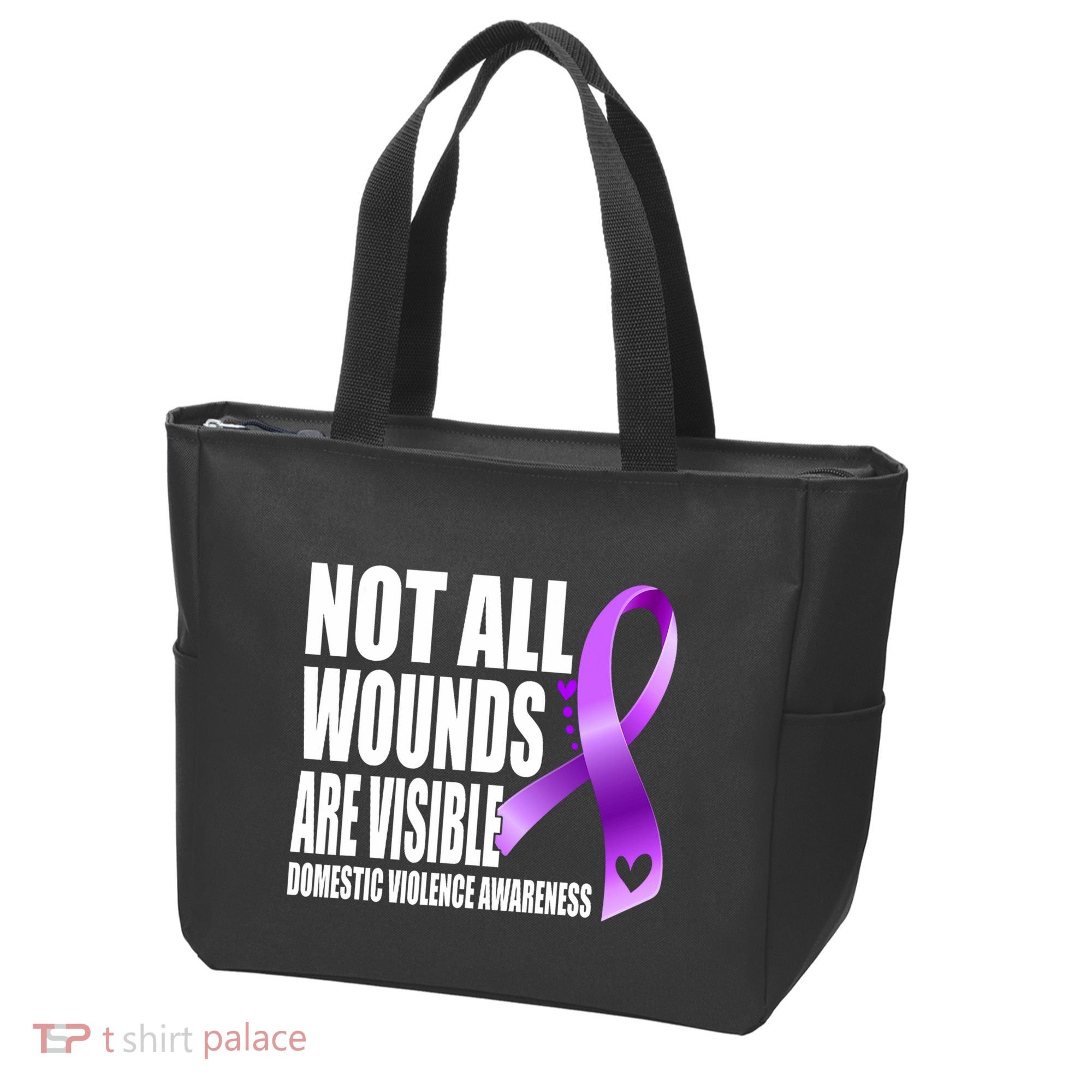 Not All Wounds Are Visible Domestic Violence Awareness Tote Bag