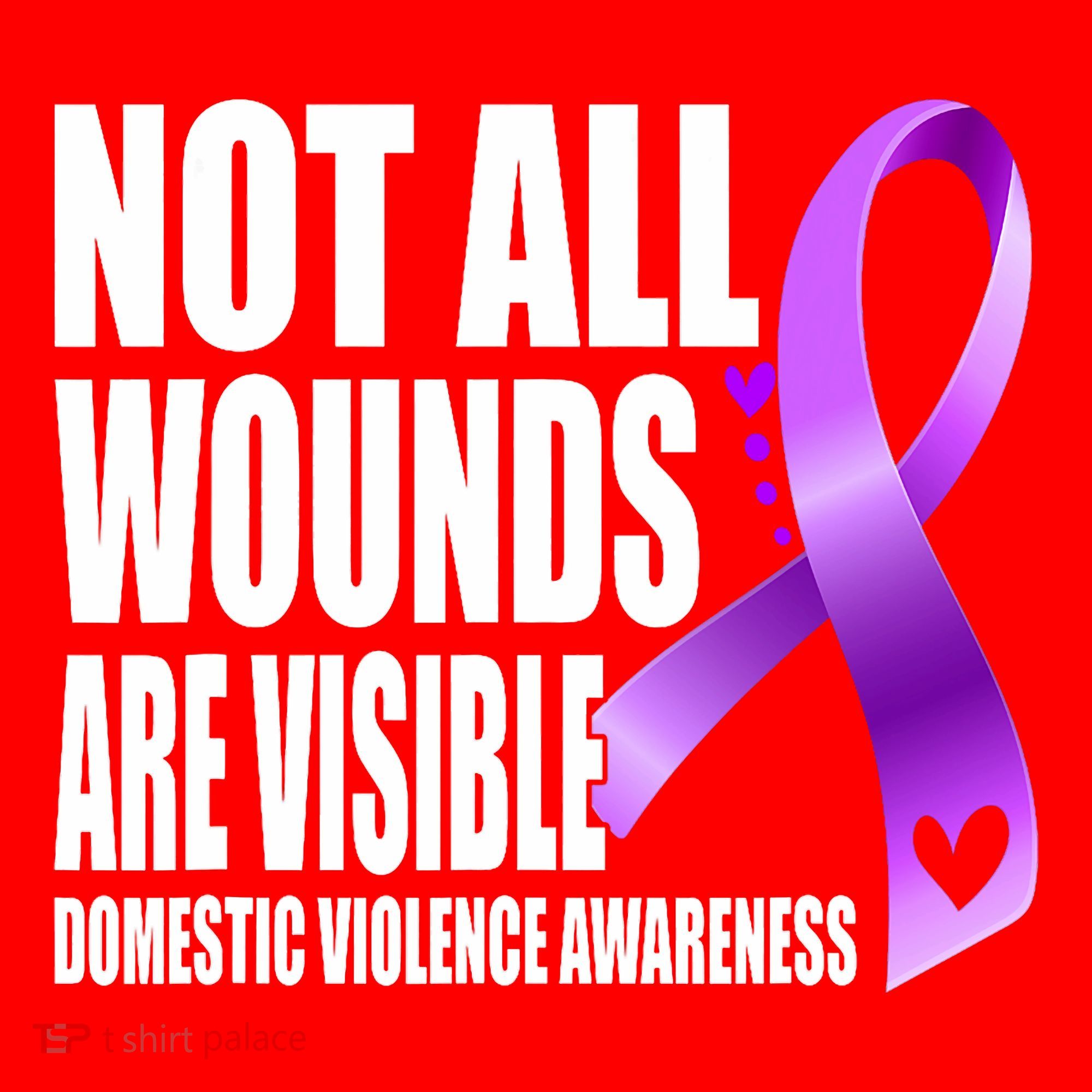 Not All Wounds Are Visible Domestic Violence Awareness Santa Hat