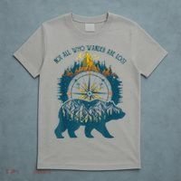 Not All Who Wander Are Lost Bear Camping Crew Happy Camper T-Shirt thumb 5