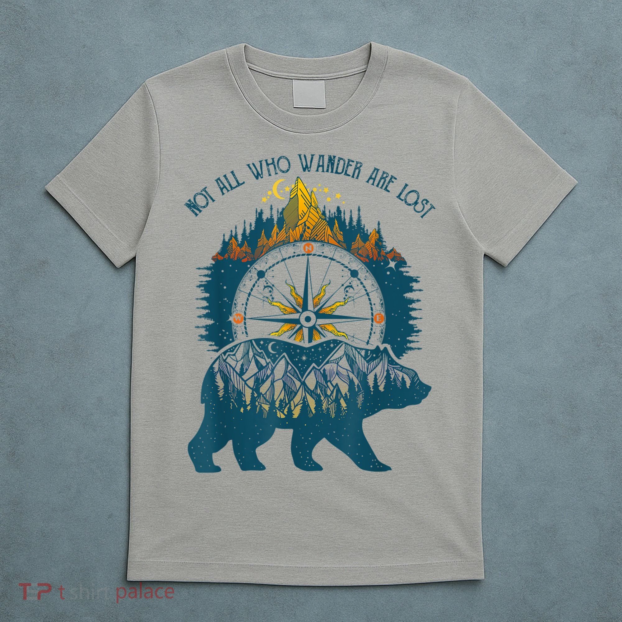 Not All Who Wander Are Lost Bear Camping Crew Happy Camper T-Shirt