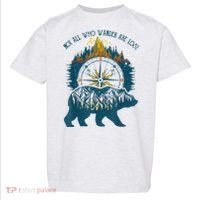 Not All Who Wander Are Lost Bear Camping Crew Happy Camper Toddler T-Shirt thumb 0