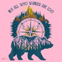 Not All Who Wander Are Lost Bear Camping Crew Happy Camper Coaster thumb 2