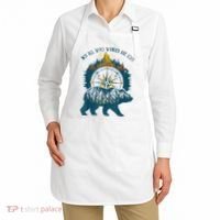 Not All Who Wander Are Lost Bear Camping Crew Happy Camper Apron thumb 2