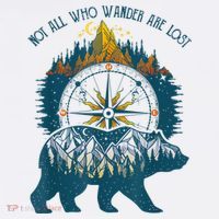 Not All Who Wander Are Lost Bear Camping Crew Happy Camper Women's Hoodie thumb 2