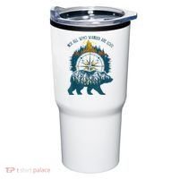 Not All Who Wander Are Lost Bear Camping Crew Happy Camper Tumbler thumb 0