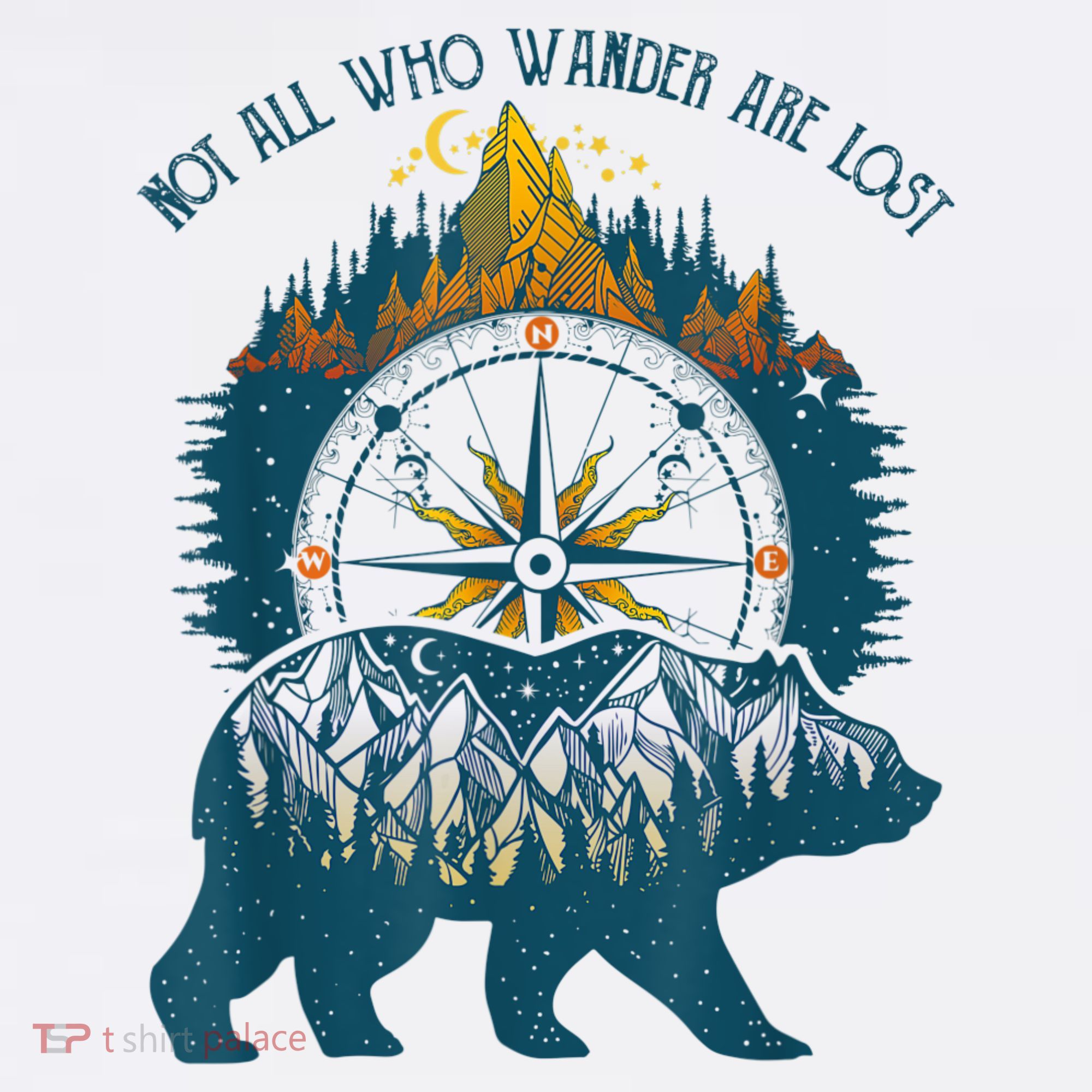 Not All Who Wander Are Lost Bear Camping Crew Happy Camper Women's Tank Top