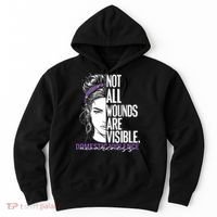 Not All Wounds Are Visible Women Domestic Violence Awareness Hoodie thumb 0