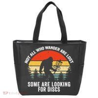 Not All Who Wander Are Lost Some Looking For Discs Bigfoot TShirt Tote Bag thumb 0