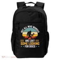 Not All Who Wander Are Lost Disc Golf Bigfoot Funny Golfing Backpack thumb 0