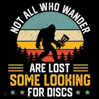 Not All Who Wander Are Lost Disc Golf Bigfoot Funny Golfing Coffee Mug thumb 5