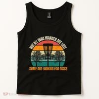 Not All Who Wander Are Lost Some Are Looking For Discs Tank Top thumb 2