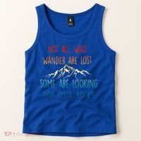 Not All Who Wander Are Lost Some Are Looking For Cool Rocks Tank Top thumb 2