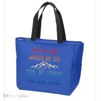 Not All Who Wander Are Lost Some Are Looking For Cool Rocks Tote Bag thumb 3