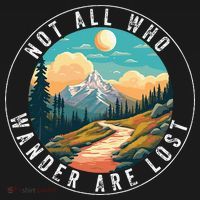 Not All Who Wander Are Lost Hiking Outdoorsy Nature Women's Hoodie thumb 2