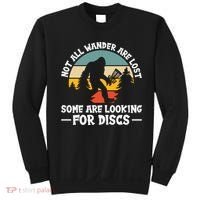 Not All Who Wander Are Lost Disc Golf Bigfoot Frisbee Player Sweatshirt thumb 0