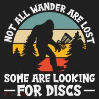 Not All Who Wander Are Lost Disc Golf Bigfoot Frisbee Player Hat thumb 2