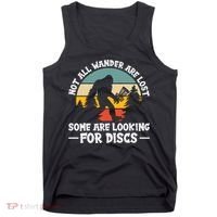Not All Who Wander Are Lost Disc Golf Bigfoot Frisbee Player Tank Top thumb 0