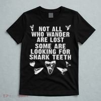 Not All Who Wander Are Lost Some Are Looking For Shark Teeth T-Shirt thumb 5