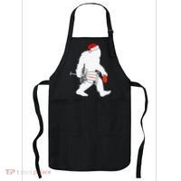 Not All Who Wander Are Lost Disc Golf Bigfoot Christmas Apron thumb 0