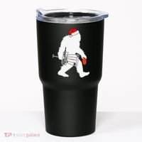 Not All Who Wander Are Lost Disc Golf Bigfoot Christmas Tumbler thumb 0