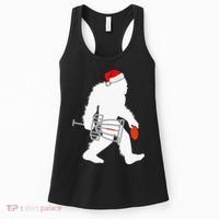 Not All Who Wander Are Lost Disc Golf Bigfoot Christmas Women's Tank Top thumb 0