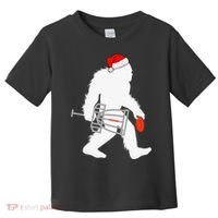 Not All Who Wander Are Lost Disc Golf Bigfoot Christmas Toddler T-Shirt thumb 0