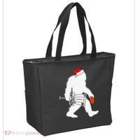 Not All Who Wander Are Lost Disc Golf Bigfoot Christmas Tote Bag thumb 2