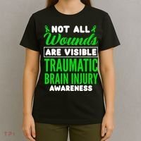Not All Wounds Are Visible Traumatic Brain Injury Awareness T-Shirt thumb 4