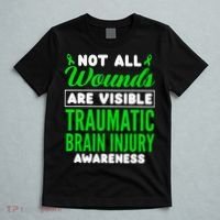 Not All Wounds Are Visible Traumatic Brain Injury Awareness T-Shirt thumb 5