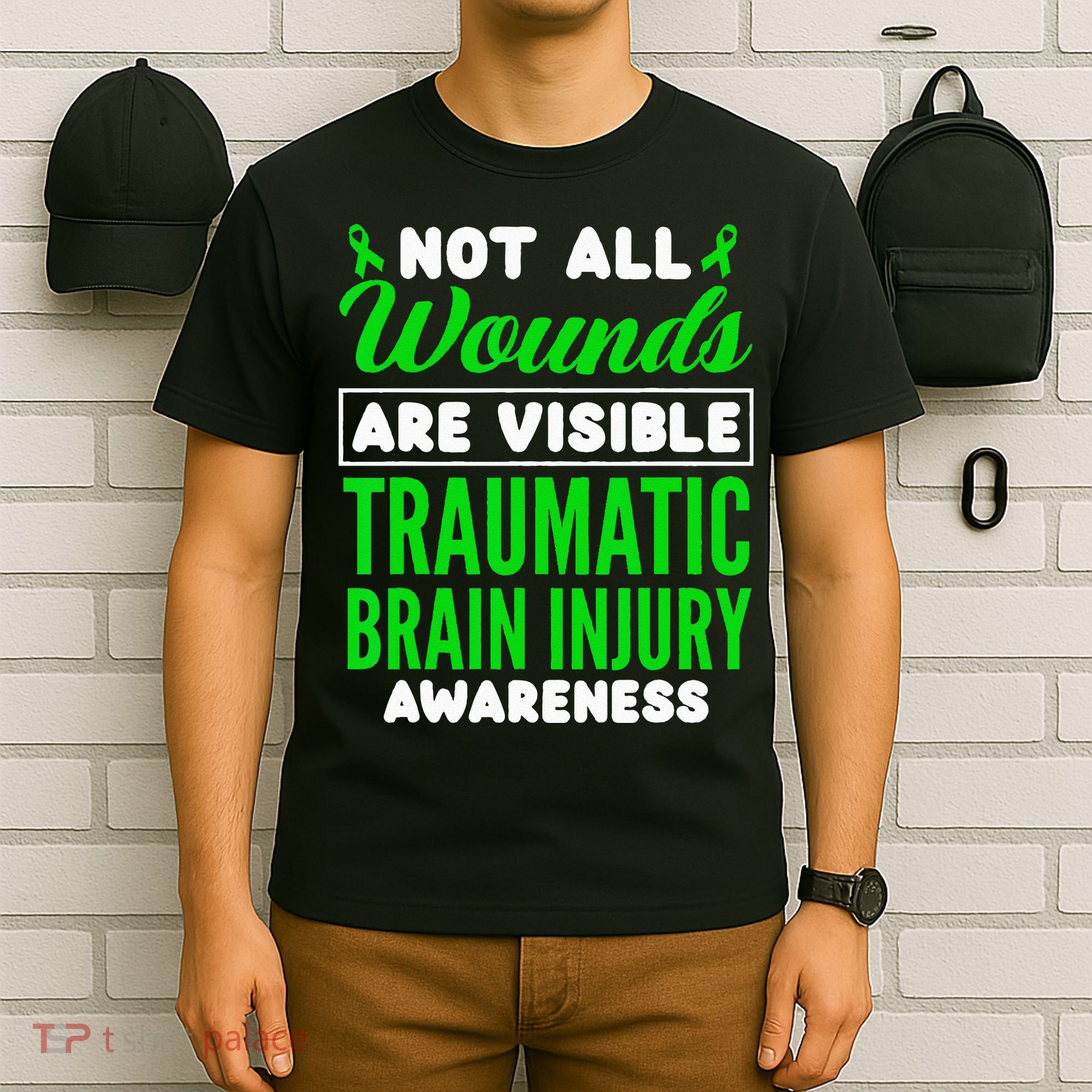 Not All Wounds Are Visible Traumatic Brain Injury Awareness T-Shirt