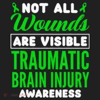 Not All Wounds Are Visible Traumatic Brain Injury Awareness Beanie thumb 2