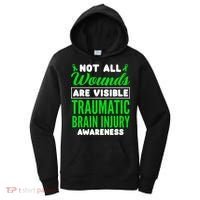 Not All Wounds Are Visible Traumatic Brain Injury Awareness Women's Hoodie thumb 0