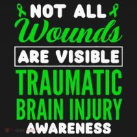 Not All Wounds Are Visible Traumatic Brain Injury Awareness Women's Hoodie thumb 2