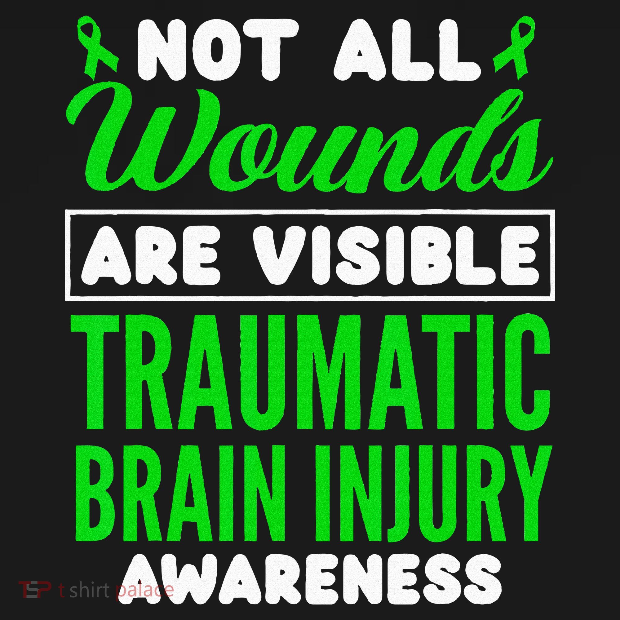 Not All Wounds Are Visible Traumatic Brain Injury Awareness Women's Hoodie