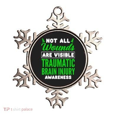 Not All Wounds Are Visible Traumatic Brain Injury Awareness Ornament